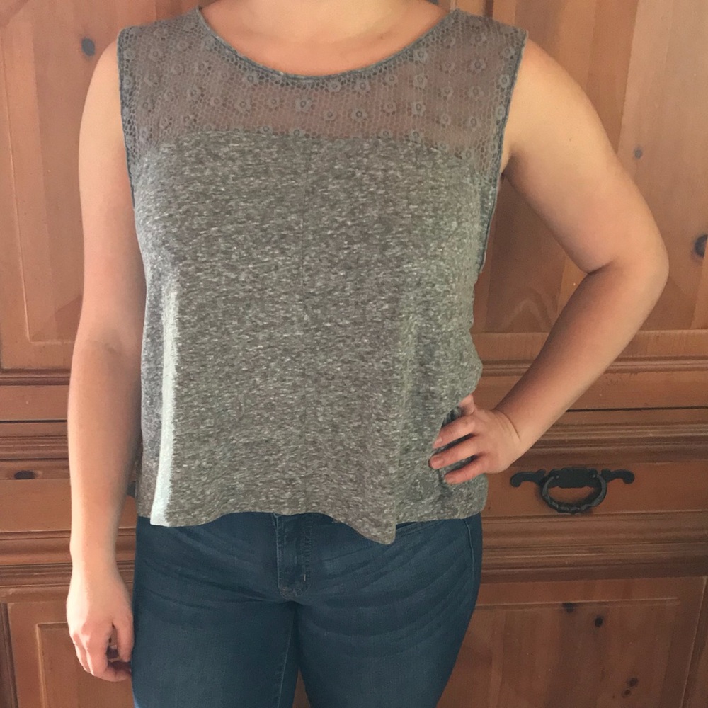 Abercrombie Tank Top with Lace Detail